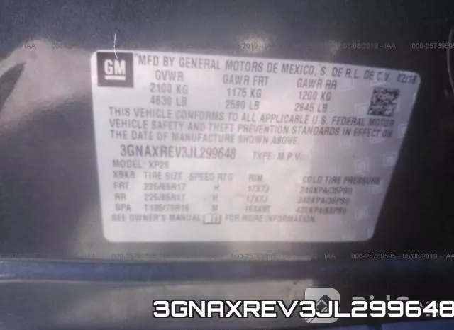 3GNAXREV3JL299648 фото 10