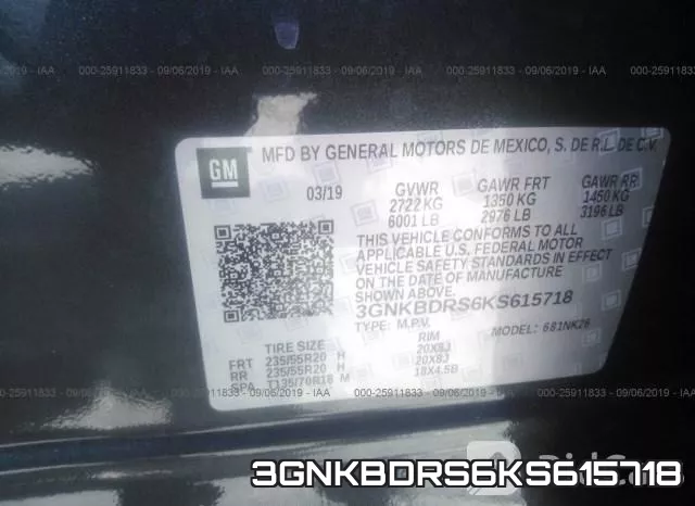 3GNKBDRS6KS615718 фото 10