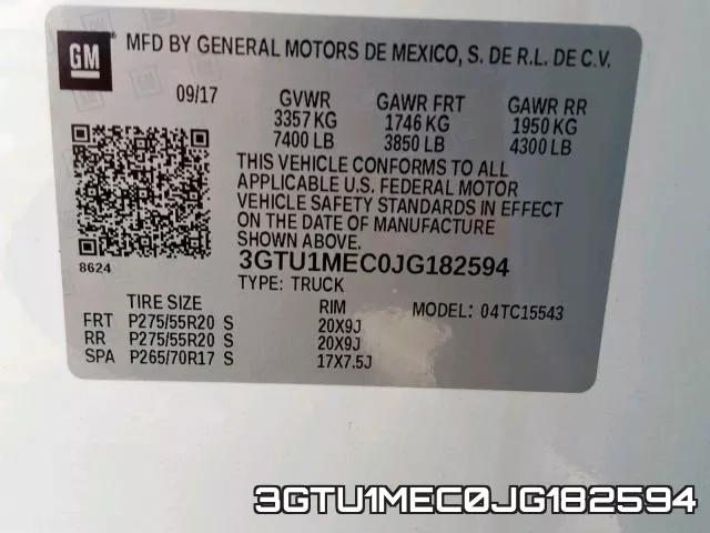 3GTU1MEC0JG182594 фото 2