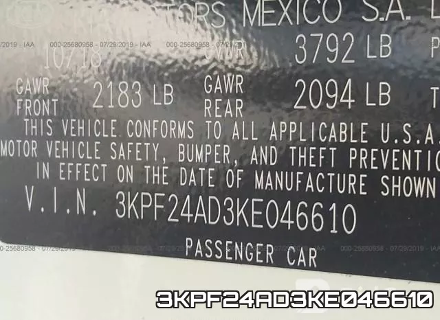 3KPF24AD3KE046610 фото 10
