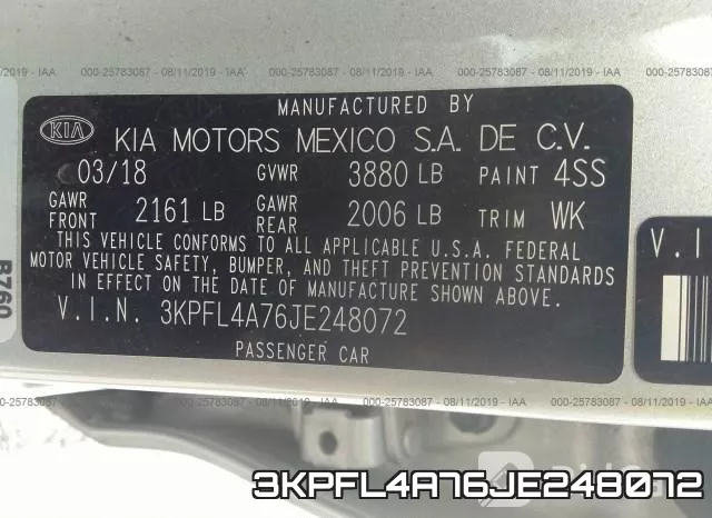 3KPFL4A76JE248072 фото 10