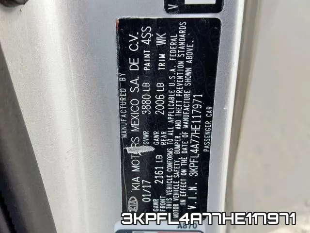 3KPFL4A77HE117971 фото 2