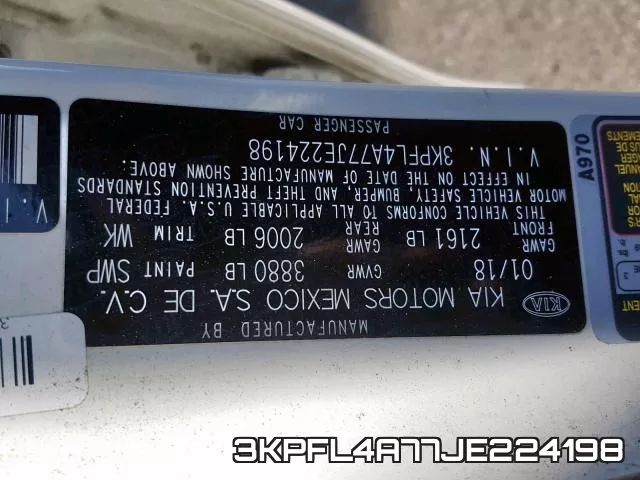 3KPFL4A77JE224198 фото 2