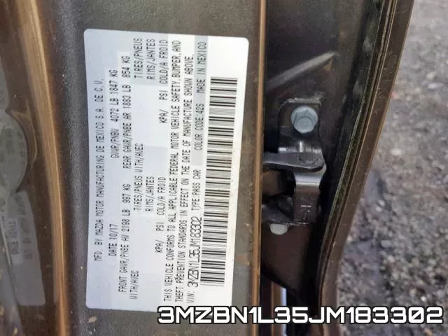 3MZBN1L35JM183302 фото 2