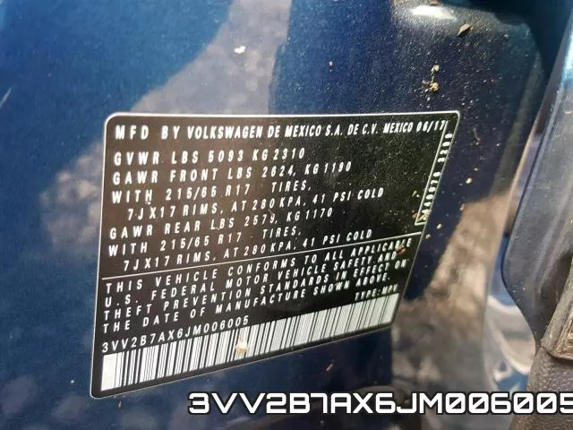3VV2B7AX6JM006005 фото 2