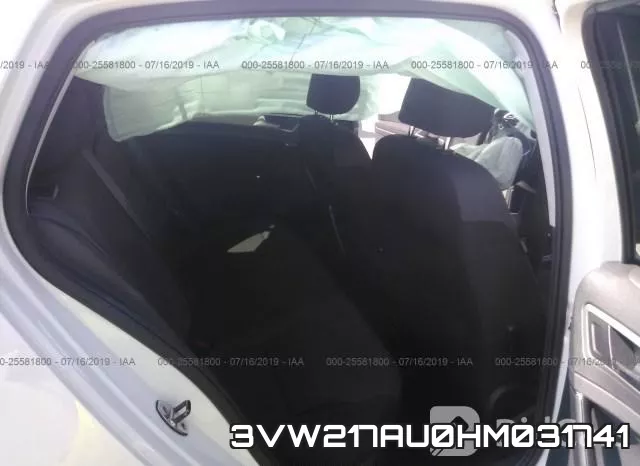 3VW217AU0HM031741 фото 9