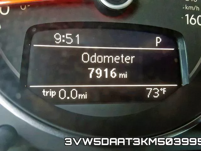 3VW5DAAT3KM503995 фото 9