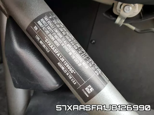 57XAASFA1J8126990 фото 2