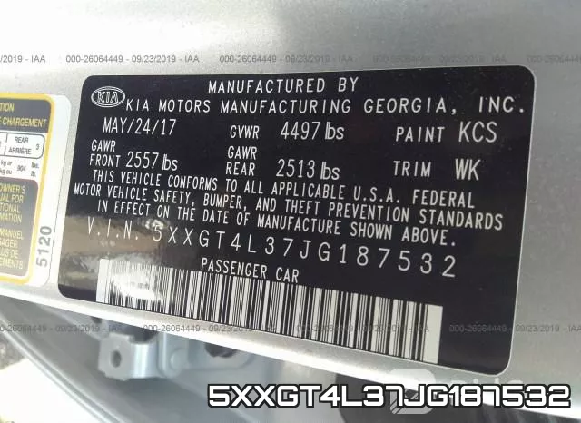 5XXGT4L37JG187532 фото 10