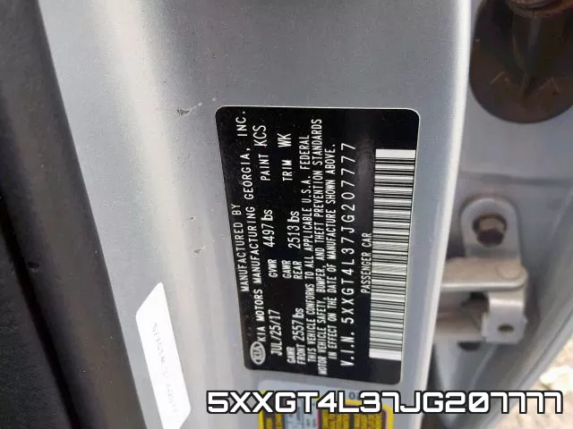 5XXGT4L37JG207777 фото 2