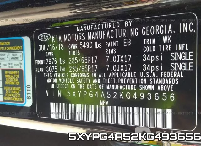5XYPG4A52KG493656 фото 10