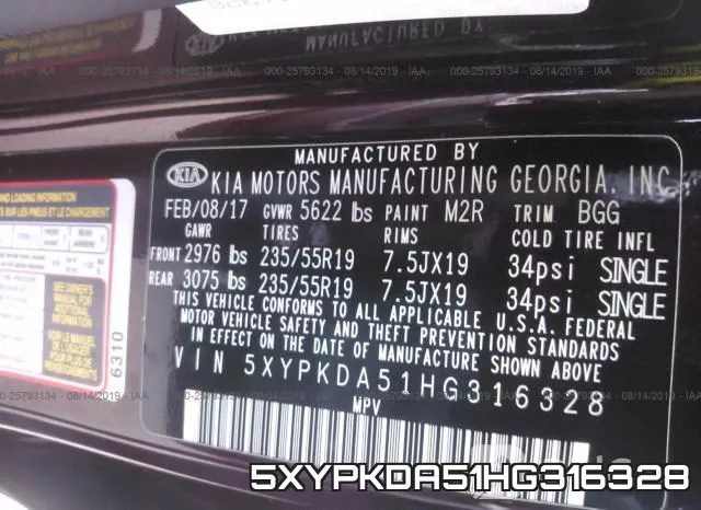 5XYPKDA51HG316328 фото 10