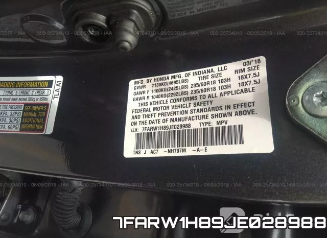 7FARW1H89JE028988 фото 10