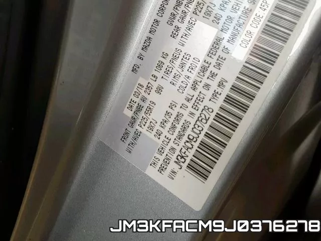 JM3KFACM9J0376278 фото 2