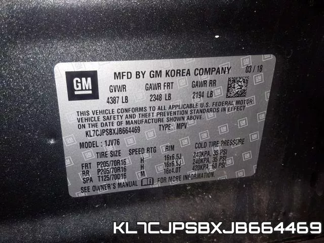 KL7CJPSBXJB664469 фото 2