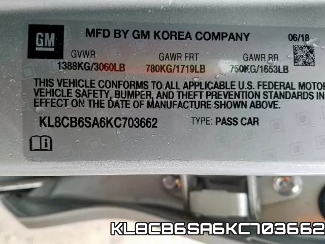 KL8CB6SA6KC703662 фото 2