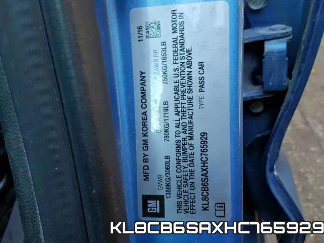 KL8CB6SAXHC765929 фото 2