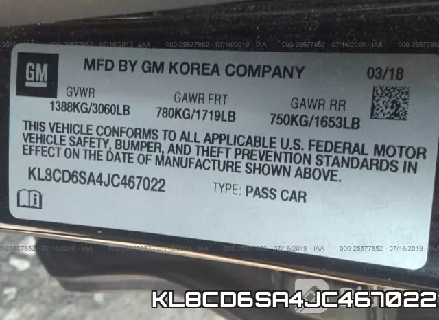 KL8CD6SA4JC467022 фото 10