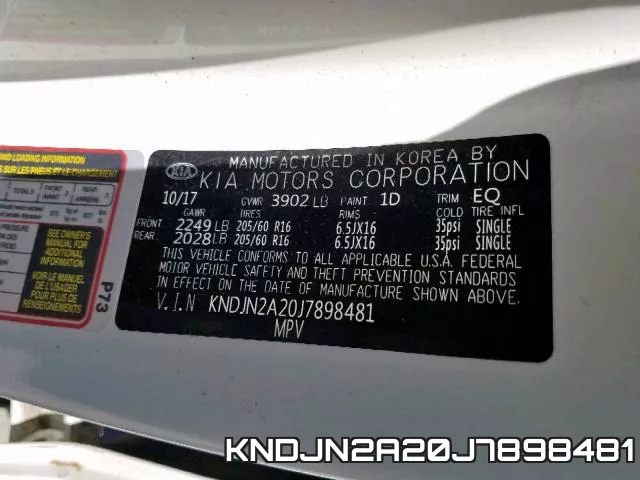 KNDJN2A20J7898481 фото 2