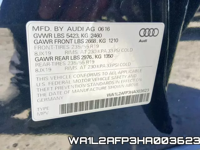 WA1L2AFP3HA003623 фото 2