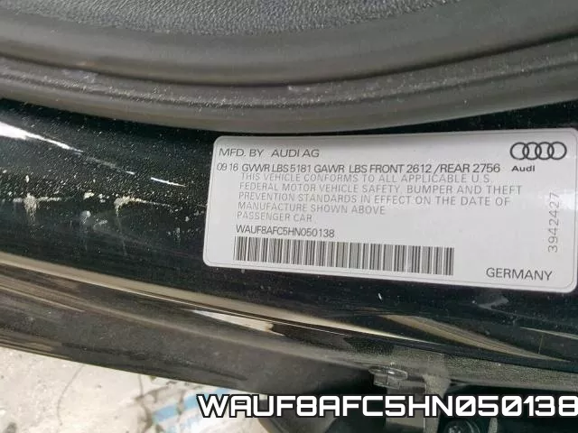 WAUF8AFC5HN050138 фото 2