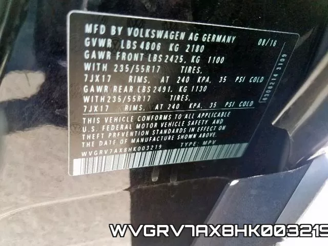 WVGRV7AX8HK003219 фото 2