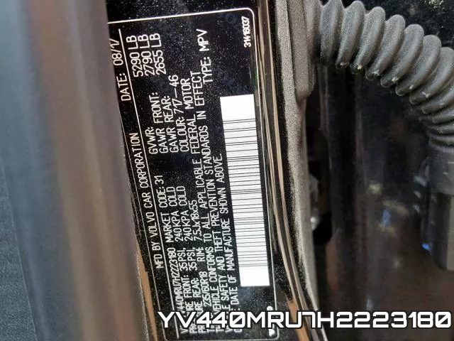 YV440MRU7H2223180 фото 2
