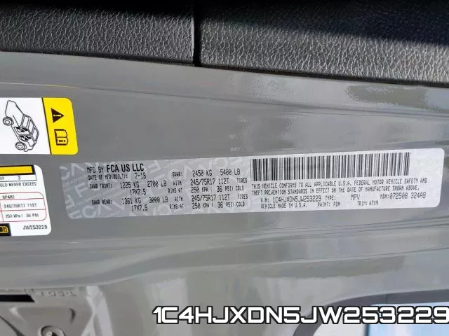 1C4HJXDN5JW253229 фото 2