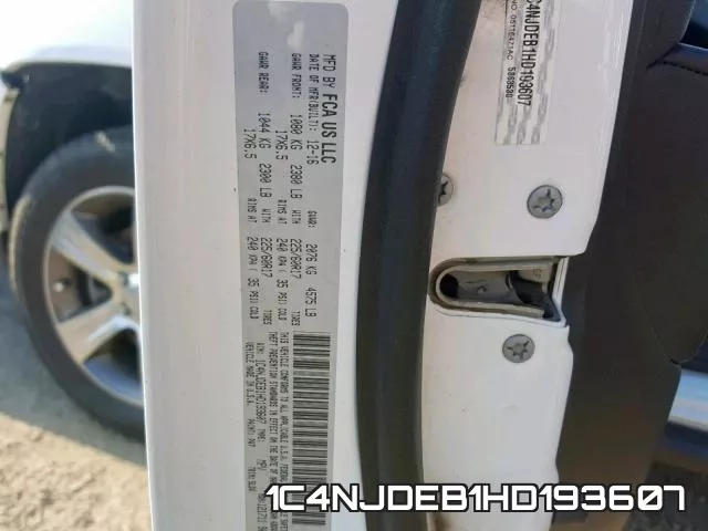 1C4NJDEB1HD193607 фото 2