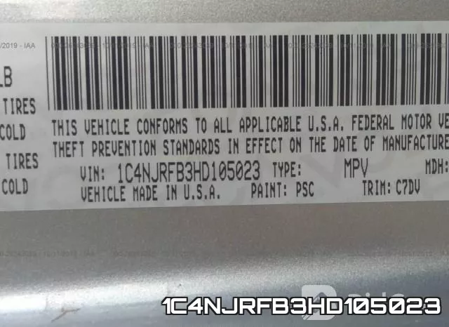 1C4NJRFB3HD105023 фото 10