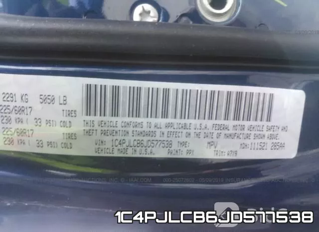 1C4PJLCB6JD577538 фото 10