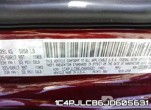 1C4PJLCB6JD605631 фото 10