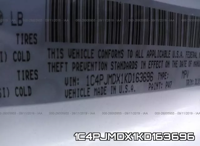 1C4PJMDX1KD163696 фото 10