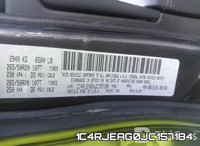 1C4RJEAG0JC157184 фото 10