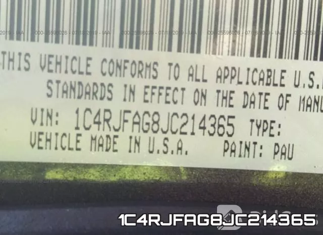 1C4RJFAG8JC214365 фото 10