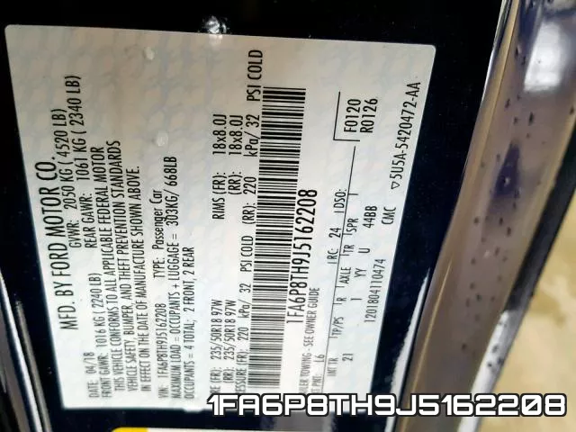 1FA6P8TH9J5162208 фото 2