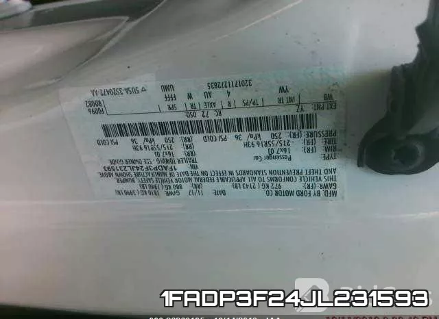 1FADP3F24JL231593 фото 9