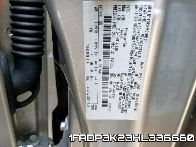 1FADP3K23HL336660 фото 2