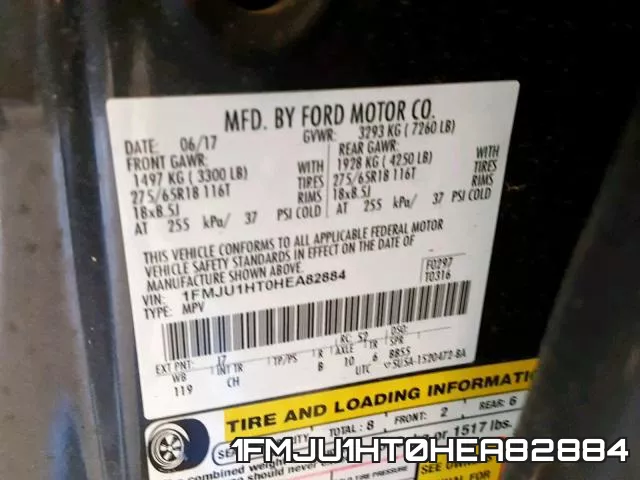 1FMJU1HT0HEA82884 фото 2