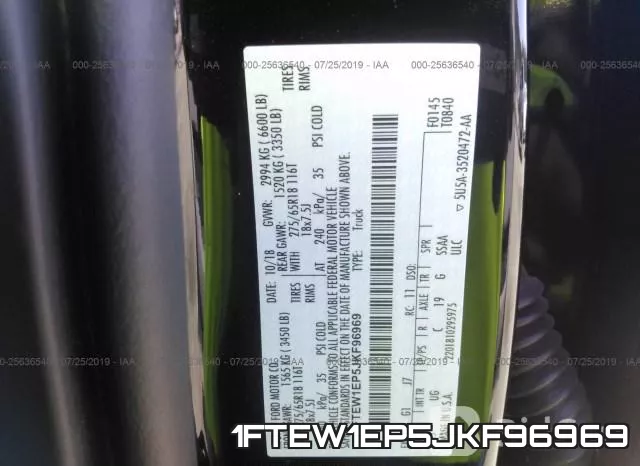 1FTEW1EP5JKF96969 фото 10