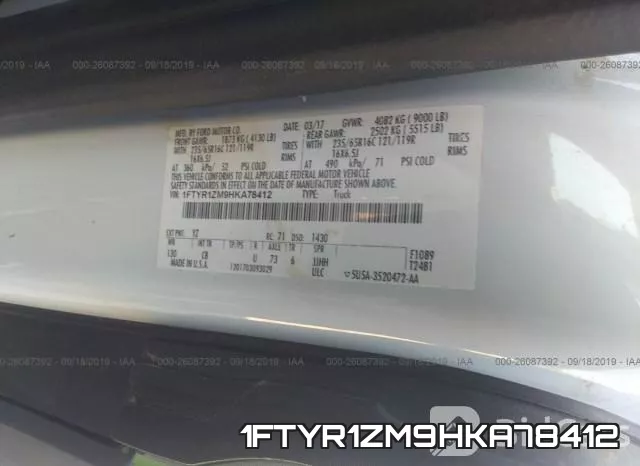 1FTYR1ZM9HKA78412 фото 10