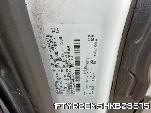 1FTYR2CM5HKB03675 фото 2
