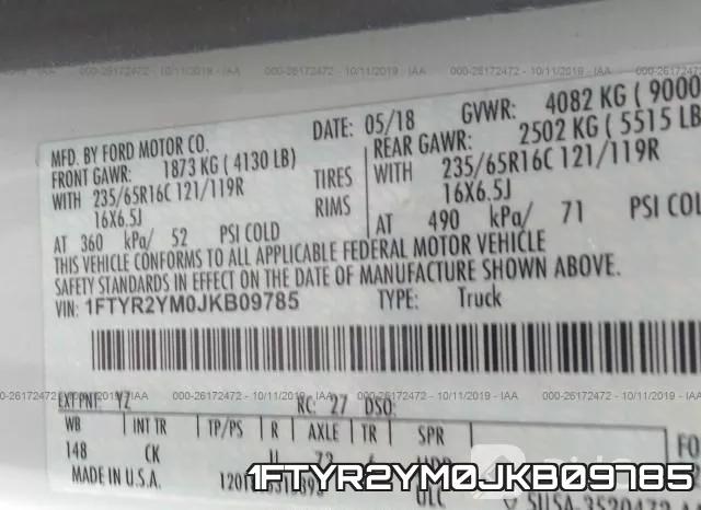 1FTYR2YM0JKB09785 фото 10