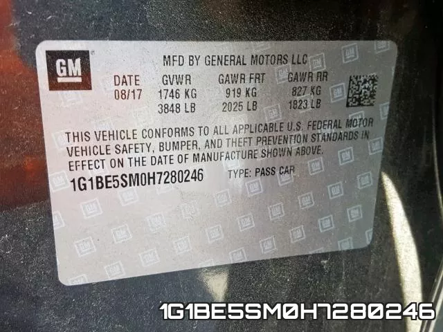 1G1BE5SM0H7280246 фото 2