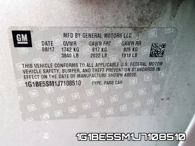 1G1BE5SM1J7108510 фото 2