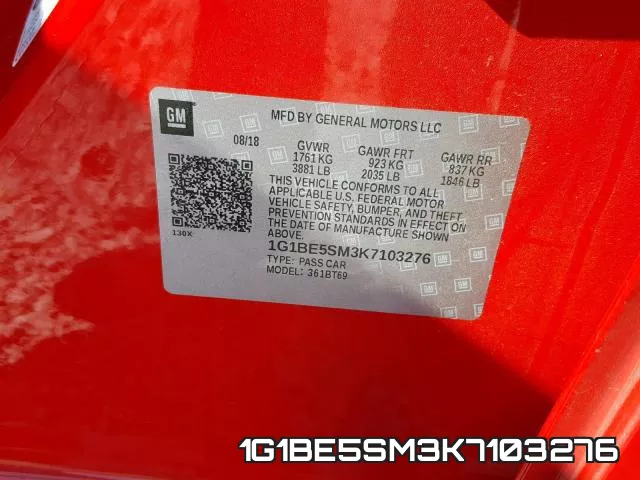 1G1BE5SM3K7103276 фото 2