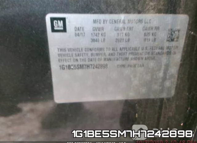 1G1BE5SM7H7242898 фото 2