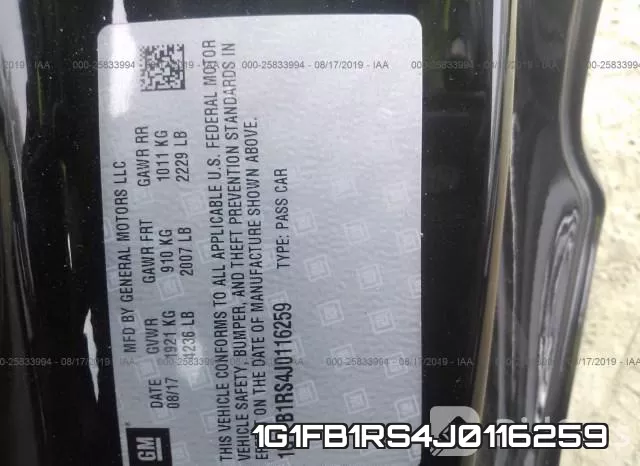 1G1FB1RS4J0116259 фото 10
