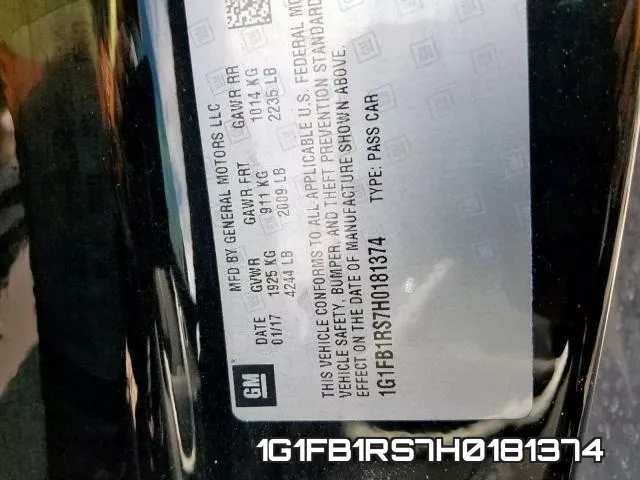 1G1FB1RS7H0181374 фото 2