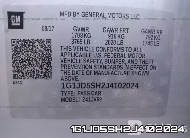 1G1JD5SH2J4102024 фото 9